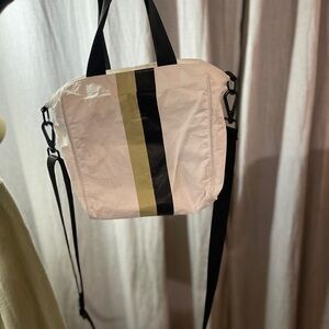 ALOHA Collection White and Black Satchel